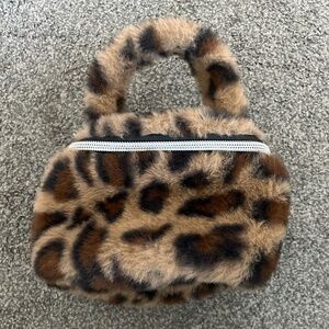 Cheetah print makeup/pouch bag